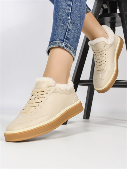 Кеды женские зимние теплые/ Ботинки зимние A506-2M - фото 29222