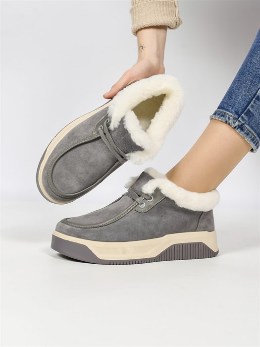 Кеды женские зимние теплые/ Ботинки зимние A627-5M - фото 29334