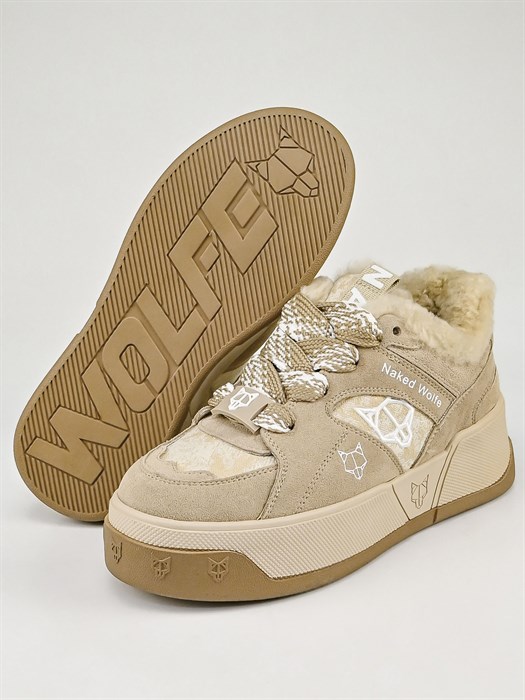 Кеды женские зимние теплые/ Ботинки зимние A9071-3M - фото 29369