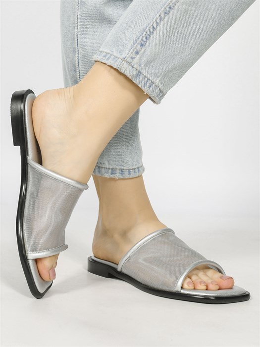 Сабо кожаные / Шлепки тренд H32F-44C - фото 30946