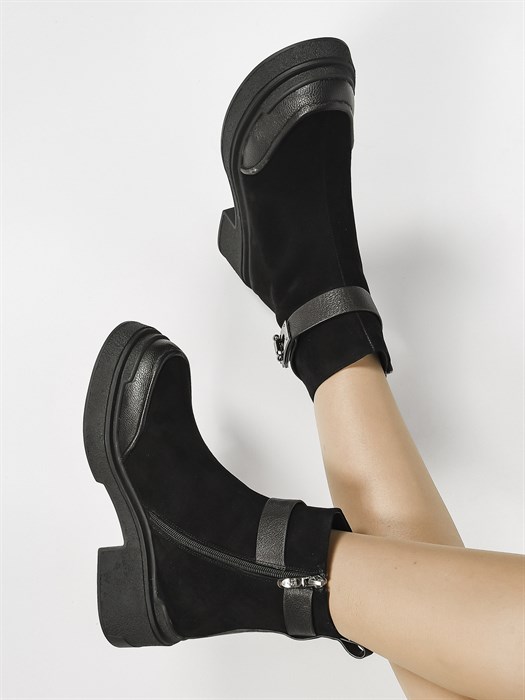 Ботинки зимние женские натуральная кожа HSM703 - фото 31296