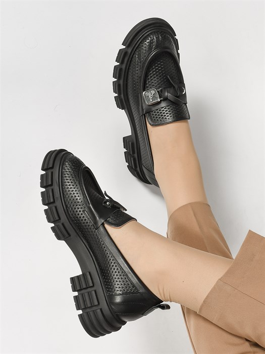 Лоферы женские комфорт  011-811 Siyah - фото 31556