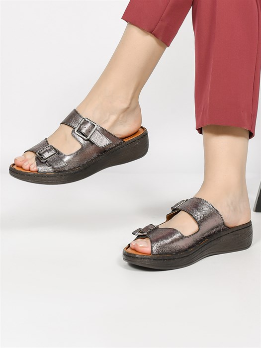 Сабо кожаные / Шлепки тренд 3020-13 - фото 31816