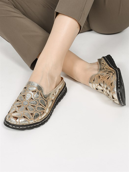 Сабо кожаные / Шлепки тренд S-4163-79 - фото 31988