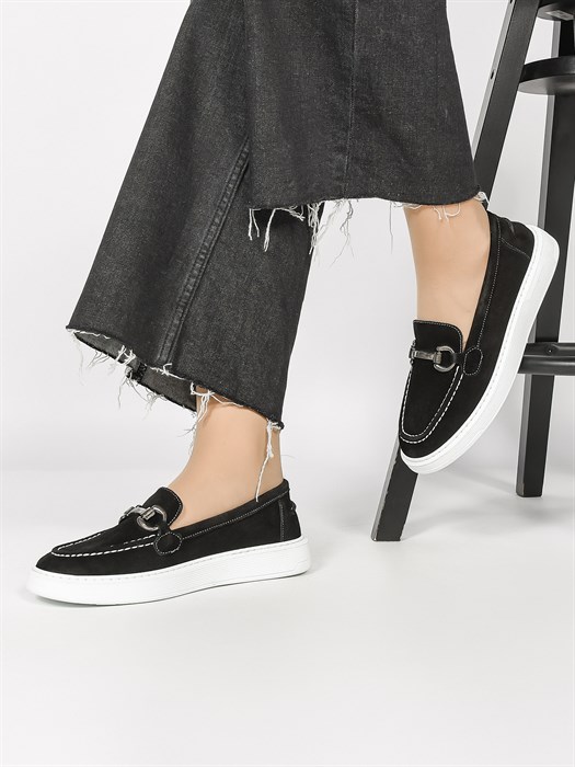 Лоферы женские комфорт  34-20 Siyah - фото 32054