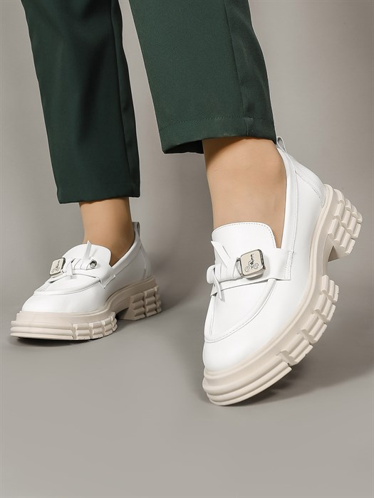 Лоферы женские комфорт  807-17 Beyaz - фото 32103