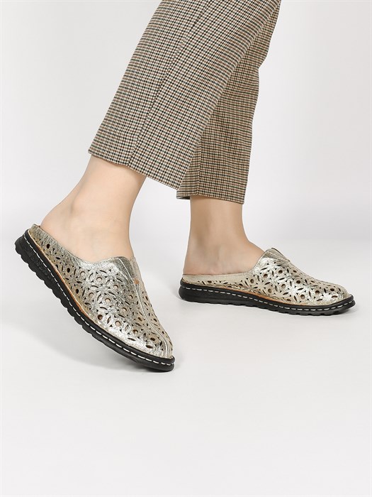 Сабо кожаные / Шлепки тренд S-4166-79 - фото 32172