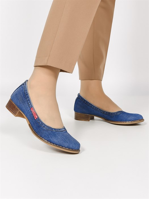 Туфли модельные на выход и на работу  6500-0163 Denim - фото 32214