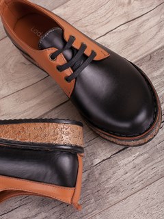 Комфортные женские туфли на плоской подошве/ Слиперы 7555-01-04 - фото 13423