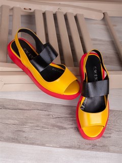 Босоножки с застежкой по щиколотке/ Босоножки на сплошной подошве 2026-102M - фото 14731