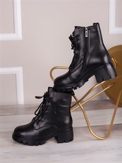 Ботинки женские зимние комфорт на толстой платформе/ Полусапожки теплые на любой возраст HJ-M9020 мех - фото 18933