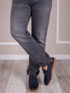 Слиперы мужские  от производителя/ Лоферы/ Мокасины на все случие жизни 1507-02-L1 Темно-синий - фото 20114