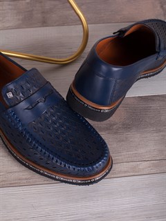 Слиперы мужские  от производителя/ Лоферы/ Мокасины на все случие жизни 310-01-L1 Темно-синий - фото 20135