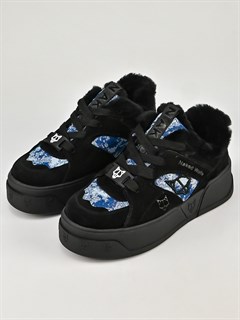 Кеды женские зимние теплые/ Ботинки зимние A9071-7M - фото 29224