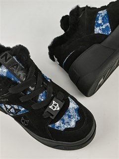 Кеды женские зимние теплые/ Ботинки зимние A9071-7M - фото 29226