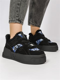 Кеды женские зимние теплые/ Ботинки зимние A9071-7M - фото 29230