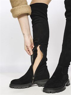 Ботфорты высокие чулки A9058-4B - фото 29433