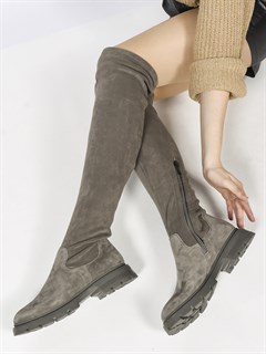 Ботфорты высокие чулки A9058-3B - фото 29451