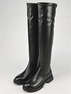 Ботфорты высокие чулки A9058-1B - фото 29454