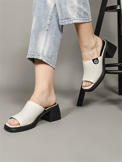 Сабо кожаные / Шлепки тренд 128-23 - фото 31400