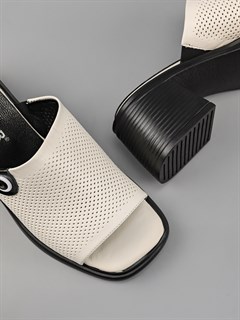 Сабо кожаные / Шлепки тренд 128-23 - фото 31404