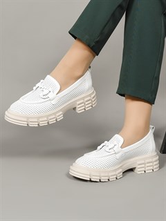 Лоферы женские комфорт  011-762 Beyaz