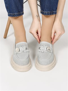 Лоферы женские комфорт  011-811 Gri - фото 31621