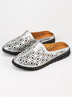 Сабо кожаные / Шлепки тренд S-4166-77 - фото 31741