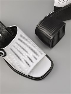 Сабо кожаные / Шлепки тренд 128-11 - фото 31932