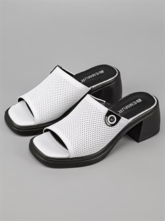 Сабо кожаные / Шлепки тренд 128-11 - фото 31933