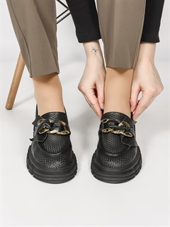 Лоферы женские комфорт  011-762 Siyah - фото 31961