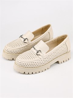 Лоферы женские комфорт  630-10 Bej - фото 31982