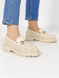 Лоферы женские комфорт  630-10 Bej - фото 31983