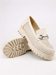 Лоферы женские комфорт  630-10 Bej - фото 31985