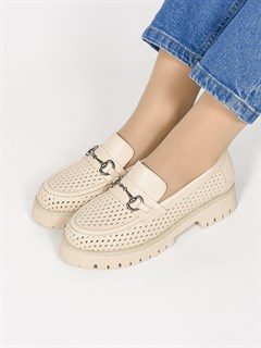 Лоферы женские комфорт  630-10 Bej - фото 31987