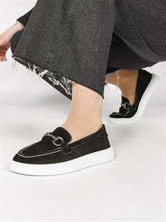 Лоферы женские комфорт  34-20 Siyah - фото 32056