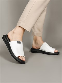 Сабо кожаные / Шлепки тренд 24662 Beyaz