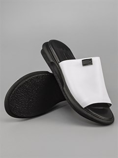 Сабо кожаные / Шлепки тренд 24662 Beyaz - фото 32186