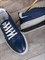 Мужские кеды стильные, удобные и легкие  8-02 Темно-синий - фото 19475