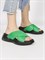 Сабо кожаные / Шлепки тренд 301 Terlik Yesil Великаны - фото 31935